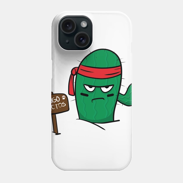 Perigo Cactos Phone Case by leopecanha