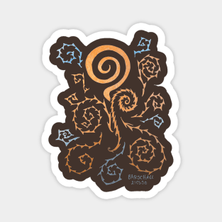 Spiky Swirls Magnet