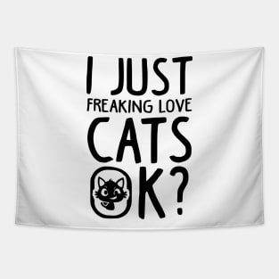 Love Cats Funny Cat Lover Gift Tapestry