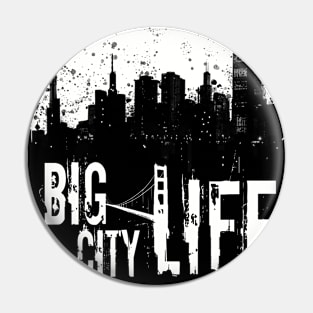 big city life black n white Pin