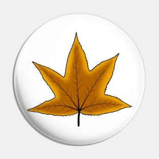 Fall maple leaf classic in Autumn Season Pin