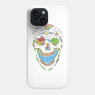 Skull Kid Draw Phone Case