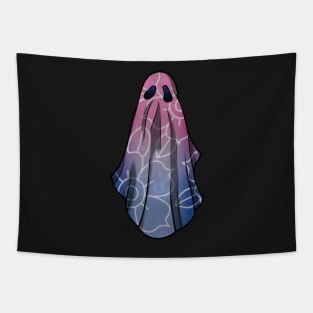 Bisexual Pride Flowery Ghost Tapestry