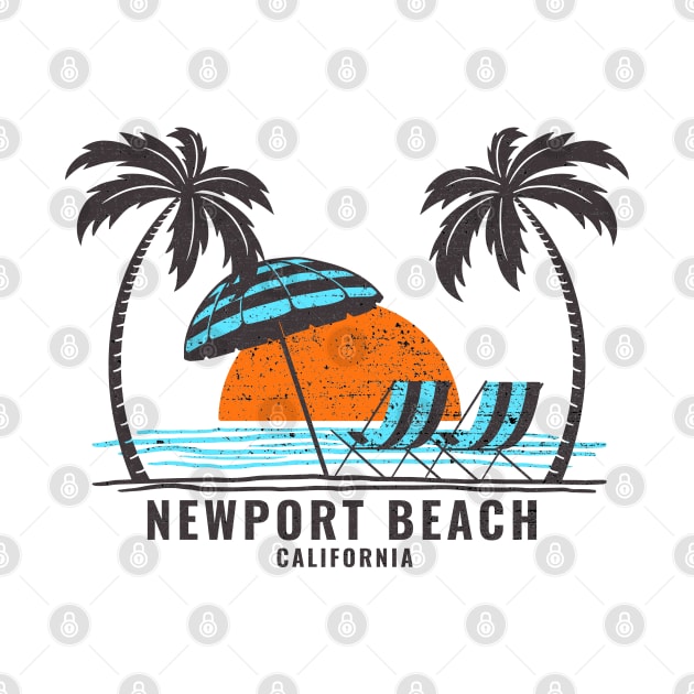 Newport Beach California by Eureka Shirts