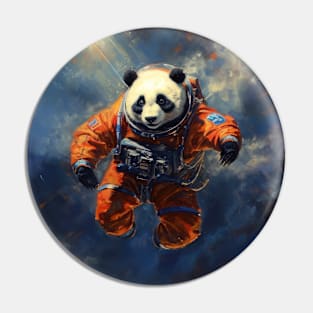 Cosmic Wanderer: A Panda's Journey through the Celestial Abyss Pin