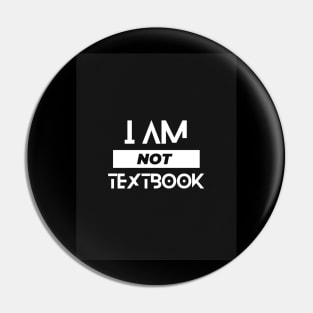 I am not textbook typography design Pin