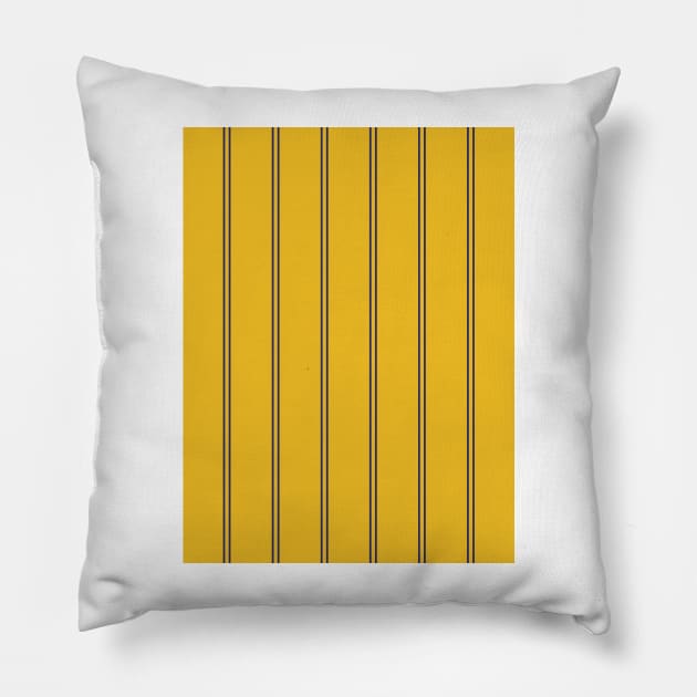 Bolton Wanderers Yellow Navy Pinstripes 1994 - 96 Away Pillow by Culture-Factory