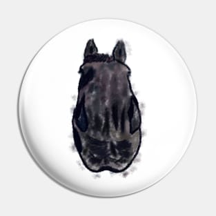 Funny horse head Pin