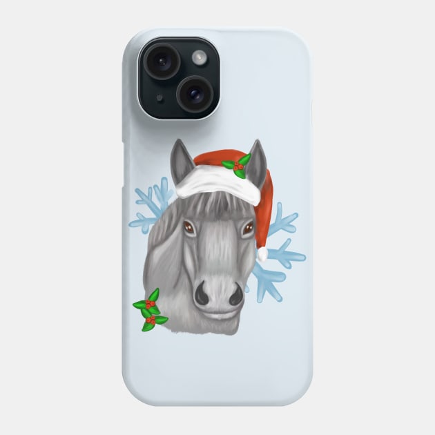 Christmas donkey Phone Case by Antiope