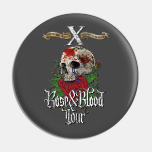 X - Rose & Blood Tour Pin