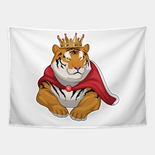 Tiger King Crown Tapestry