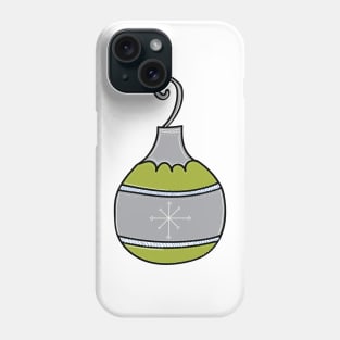 Whimsical Holiday Ball Ornament Illustration Phone Case