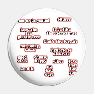 Pink Quotes Pack Pin