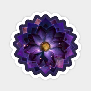 Mystical Lotus flower Mandala, New Age Magnet