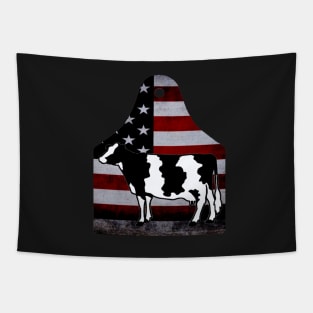 American Flag Ear Tag - Holstein - NOT FOR RESALE WITHOUT PERMISSION Tapestry