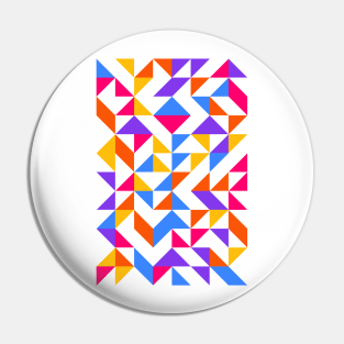 Creative Geometric Colourful Triangle Pattern #9 Pin