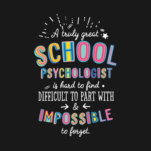 A truly Great School Psychologist Gift - Impossible to forget by BetterManufaktur