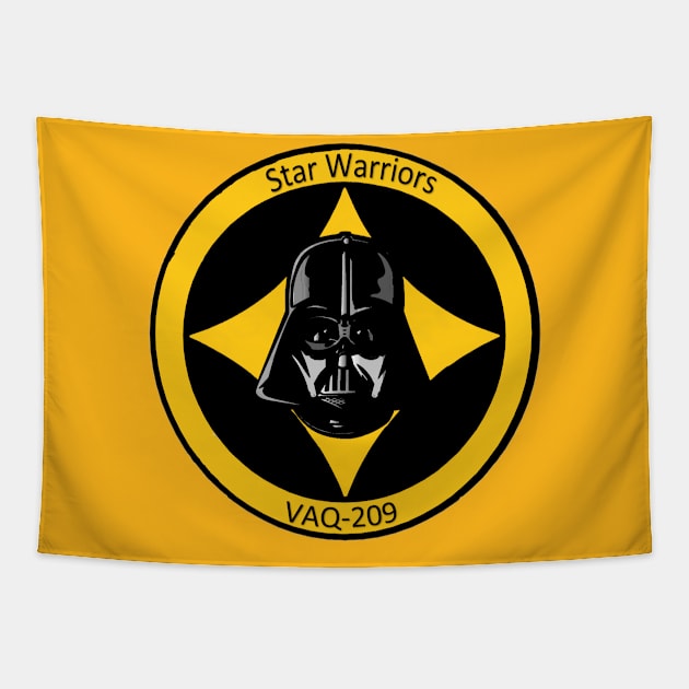 Electronic Attack Squadron 209 (VAQ-209) Tapestry by Airdale Navy