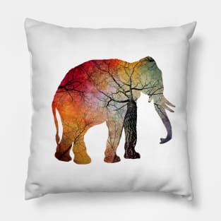 Elephant animal art #elephant Pillow
