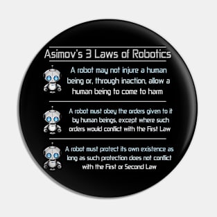 Asimov's Three Laws of Robotics Pin