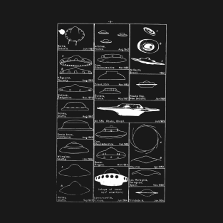 UFO Sightings Chart T-Shirt