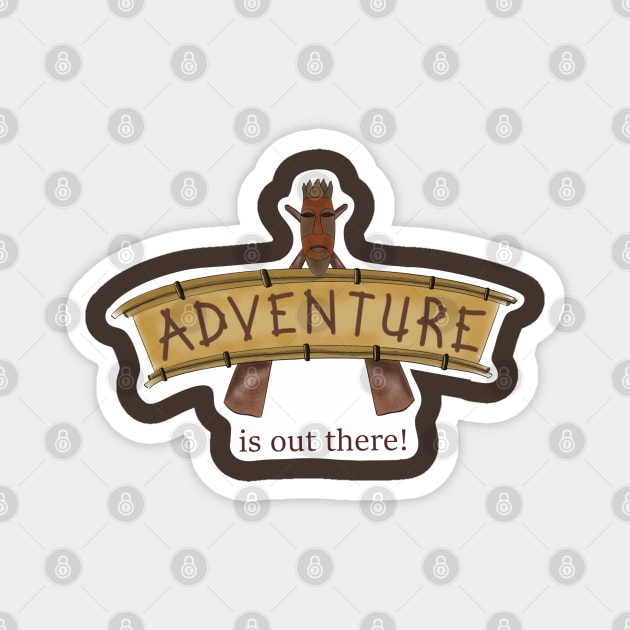 Adventure Is Out There Magnet by FrecklefaceStace