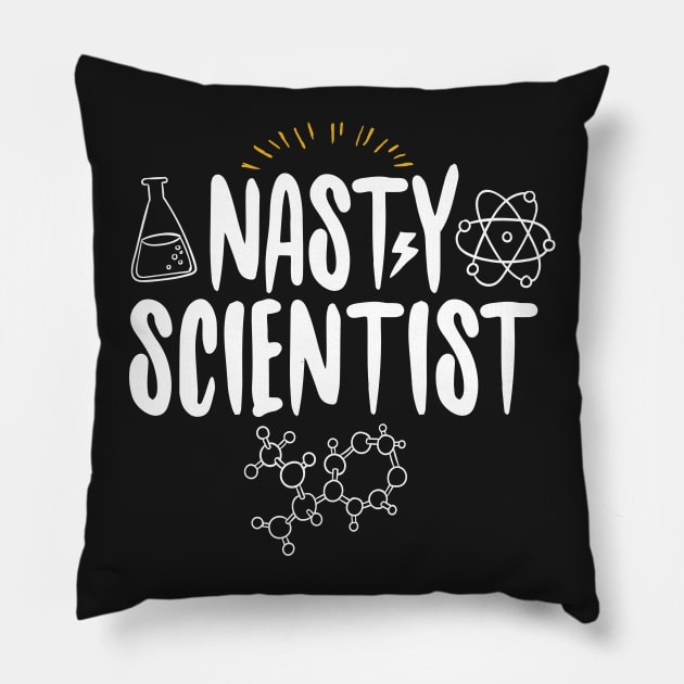 Nasty Scientist Pillow by Eugenex