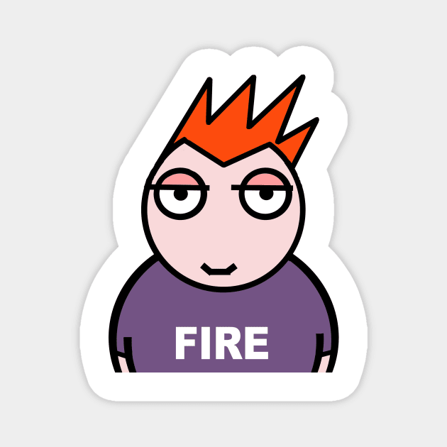 Fire hot stuff Magnet by Cheeky Greetings