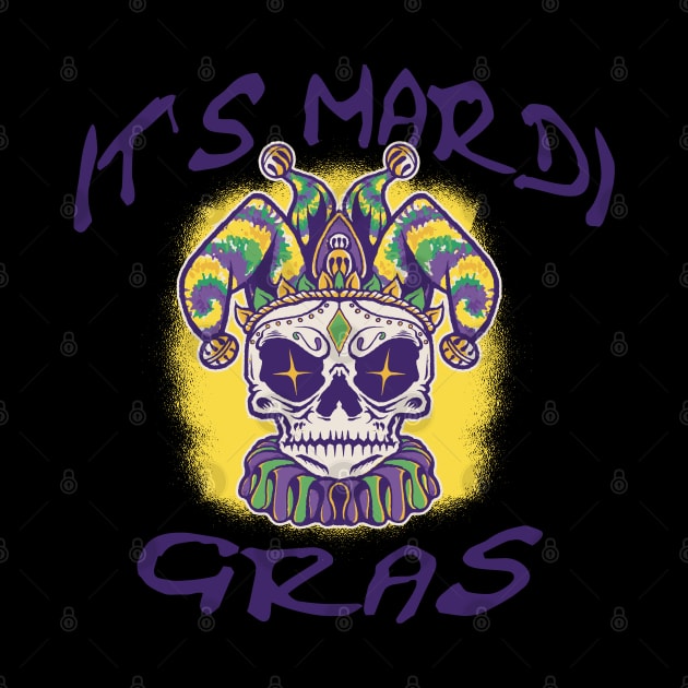 Its Mardi Gras, Lets Party Sugar Skull by pabrun