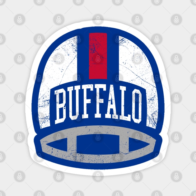 Buffalo Retro Helmet - Blue Magnet by KFig21