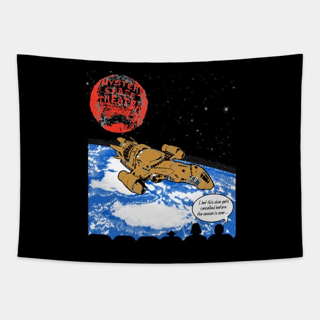 Mystery Space Theater Tapestry by Pixhunter