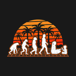 Kindergarten Teacher Evolution Sunset T-Shirt