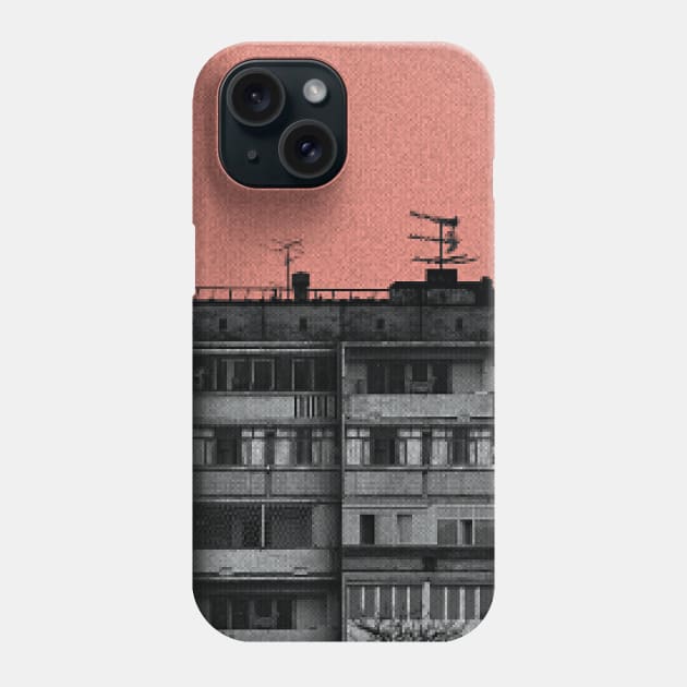 POST-SOVIET PANELKA // Typical russian panel houses Phone Case by MSGCNS