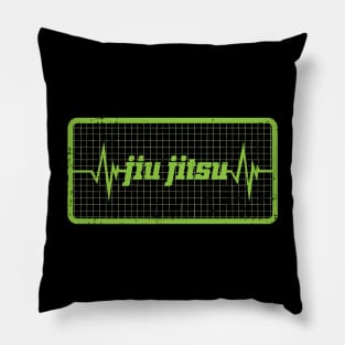 Jiu Jitsu Fighting Heartbeat Pulse Pillow