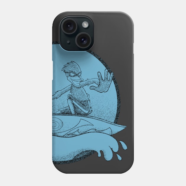 Duck Surfer Phone Case by treasured-gift