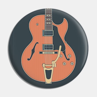 Rock Hollow Body Guitar Pin