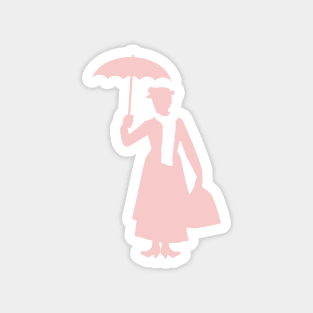 Millennial Pink Mary Silhouette Magnet