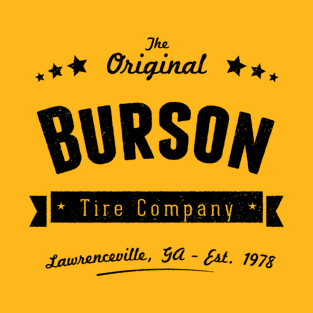 Burson Tire Company - Retro Black Logo T-Shirt