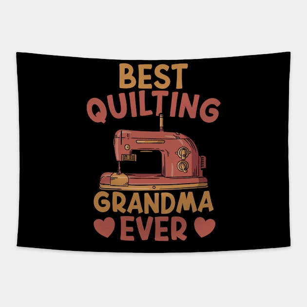 Quilting Grandma Quilter Tapestry by medd.art