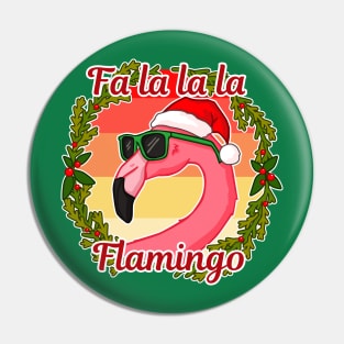 Fa La Flamingo Pin