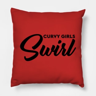 Curvy Girls Swirl Pillow