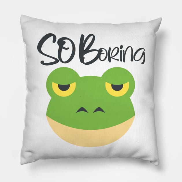 so boring Pillow by sarahnash