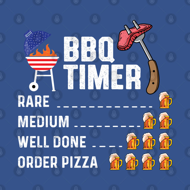 Discover BBQ Timer Funny Barbecue Master Grill Pun Grilling Joke - Grilling Barbeque Grill Meat Bbq N - T-Shirt