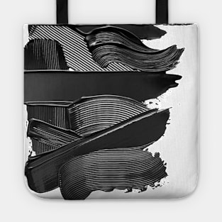 Black paint Tote