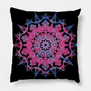 Subtle Tie Dye Mandala Flag Pillow