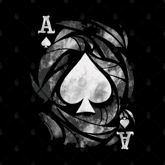 Grunge Ace of Spades by Life2LiveDesign