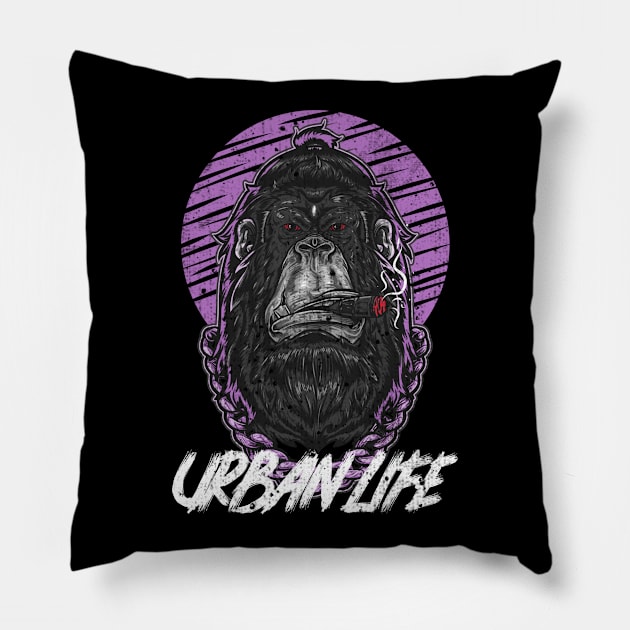 Urban Life Pillow by Screamingcat