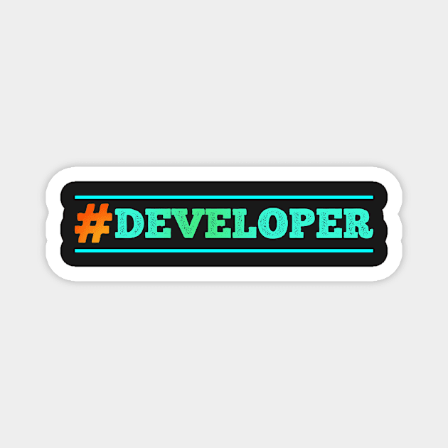 Developer tees Magnet by YourStyleB