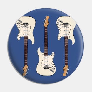 Triple Olympic White Stratocaster Pin