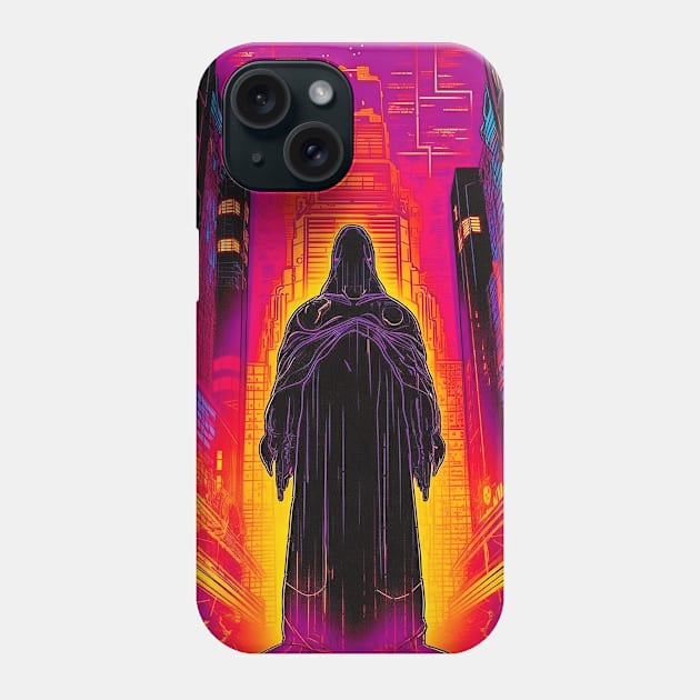 Cyberpunk Style Tarot - The Ghost Reaper Phone Case by AfroMatic